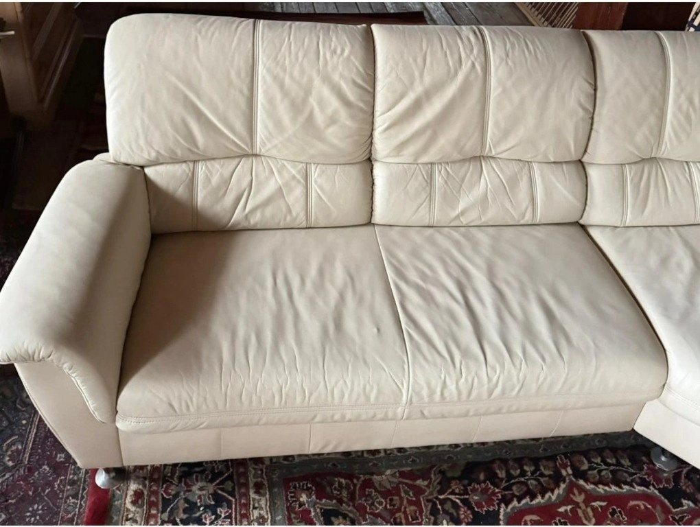 Rohová kožená sedací souprava, 3302 - 5