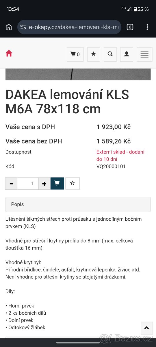 Oplechování střešních oken - 5