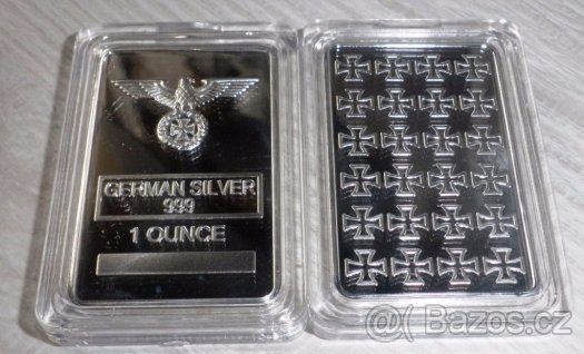 Německé zlaté cihličky a mince. Sbírka - 5