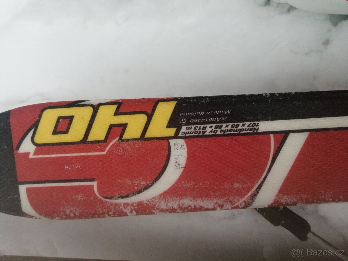 lyže atomic 140 + lyžáky 38 - 5