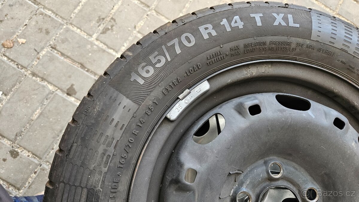 Zánovní Letní Sada 5x100 165/70 R14 Škoda Fabia - 5