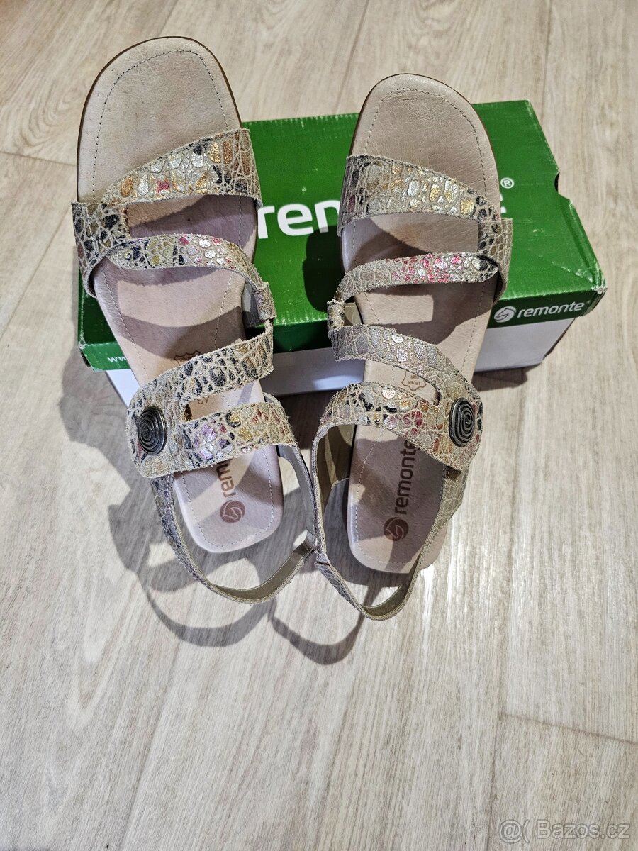 Kožené sandály Remonte, vel. 43 - 5