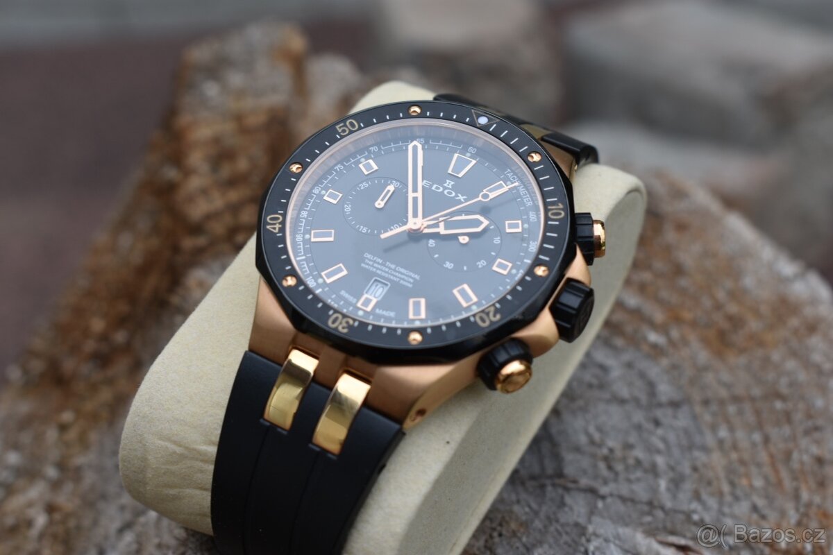 Hodinky Edox Delfin Chronograph 10109-357RNCA full set - 5