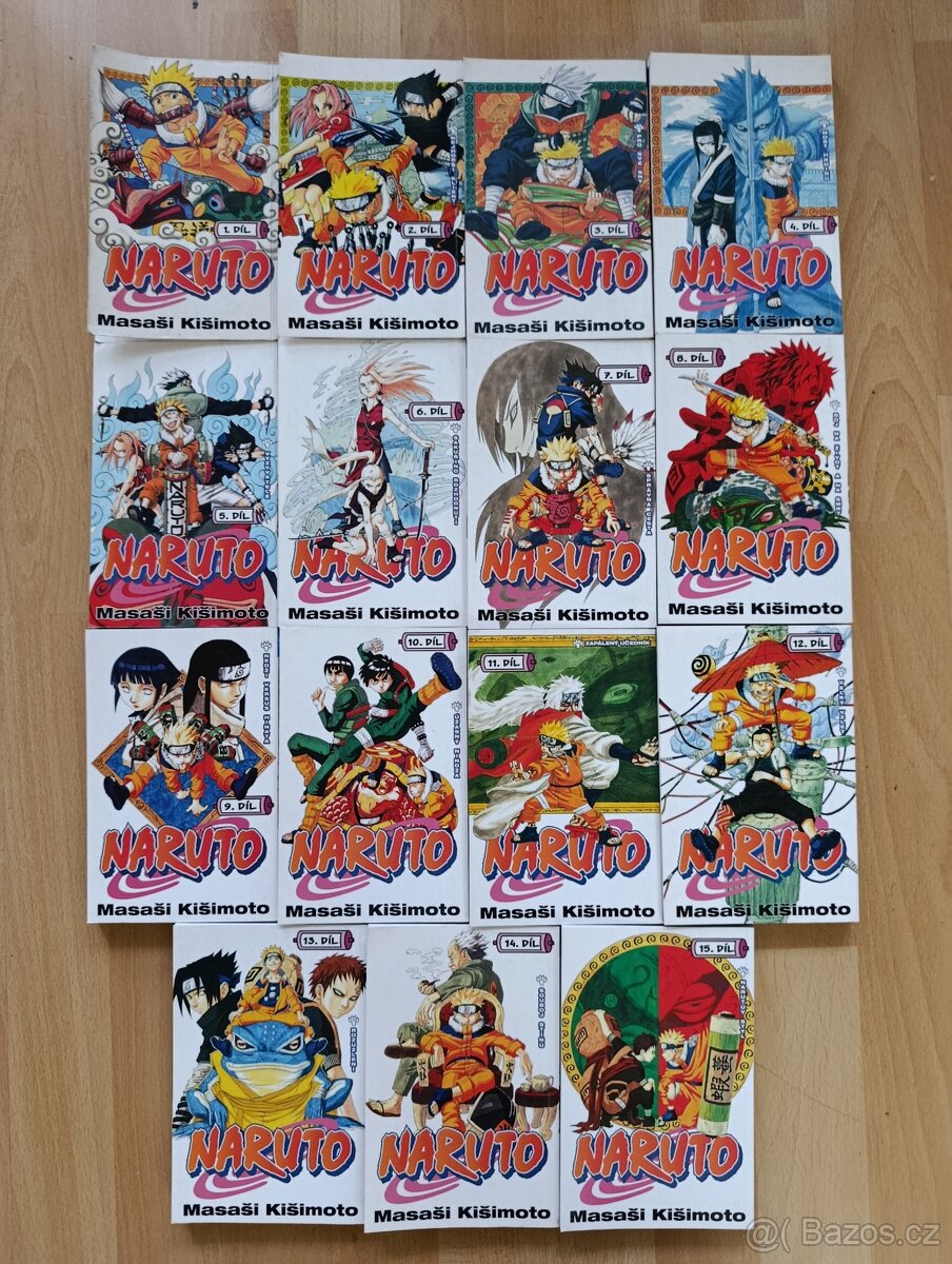 Naruto manga (1–15) – sada svazků v češtině od CREW - 5