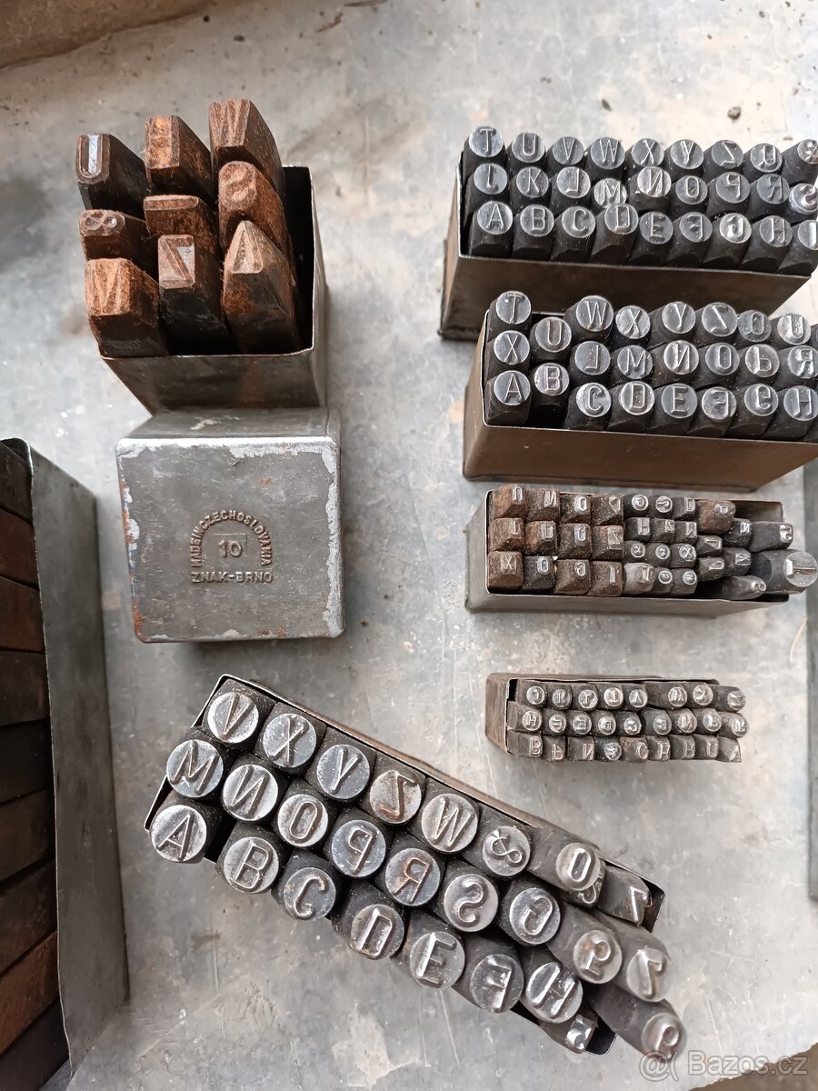 Razidla písmen a číslic made in Czechoslovakia - 5