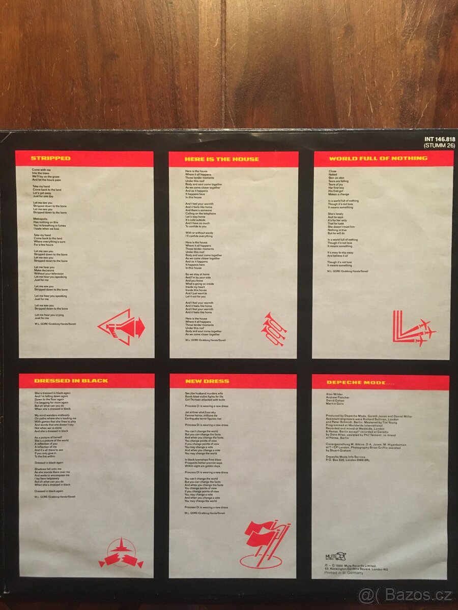 LP Depeche Mode – Black Celebration ( MUTE-Germany 1986) - 5