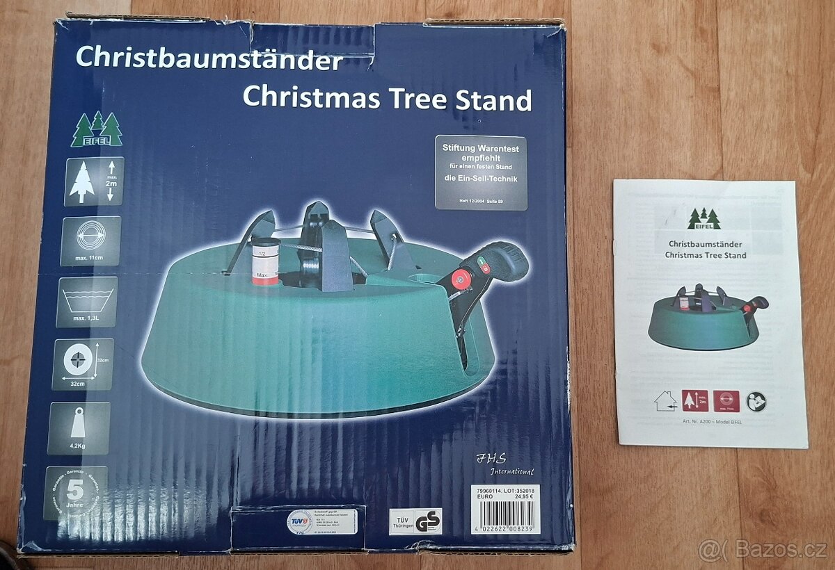 Stojánek na vánoční stromeček - velmi pěkný stav - 5