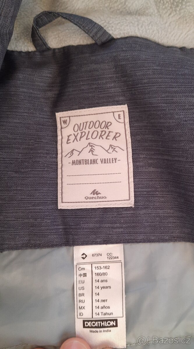 Podzimní/zimní bunda s kapucí Decathlon 12 let - 5