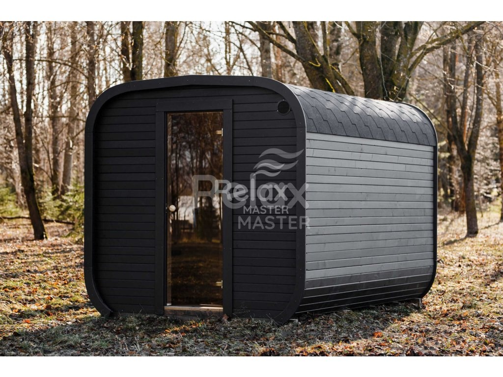 Zahradní finská sauna 4M CUBE s předsíní - 5