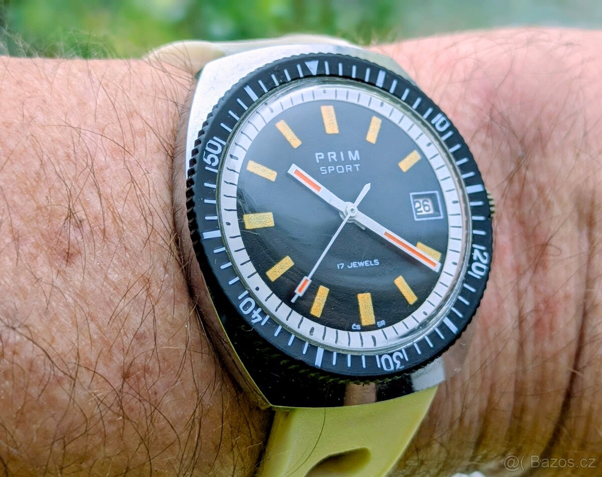 Hodinky PRIM SPORT 2 - 17 JEWELS - KRÁSNÝ STAV - 5