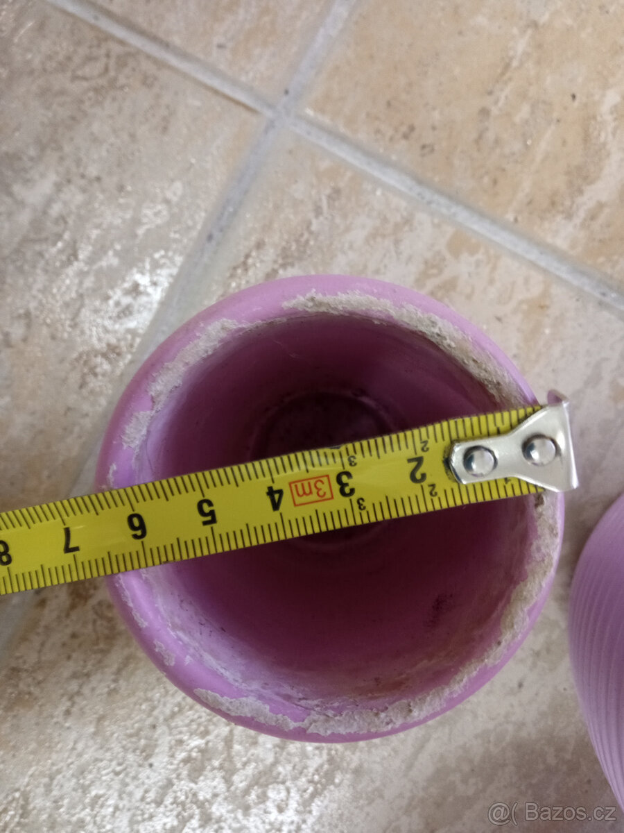 Fialové obaly na květináče - 5