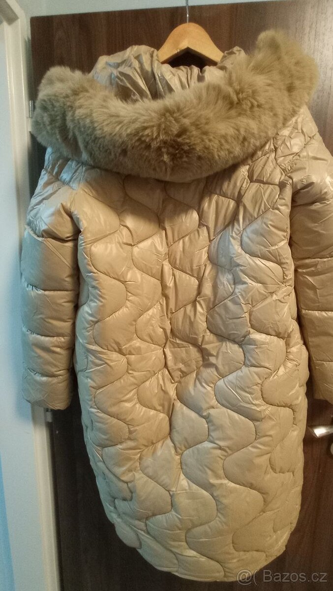Dámská zimní bunda, velikost XXL, barva: béžová - 5