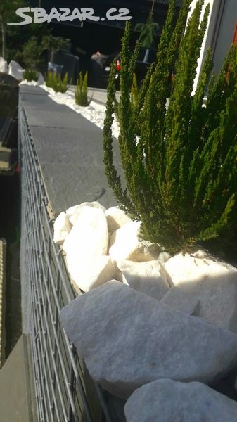 Okrasný bílý kámen - mramor extra výběr - 5