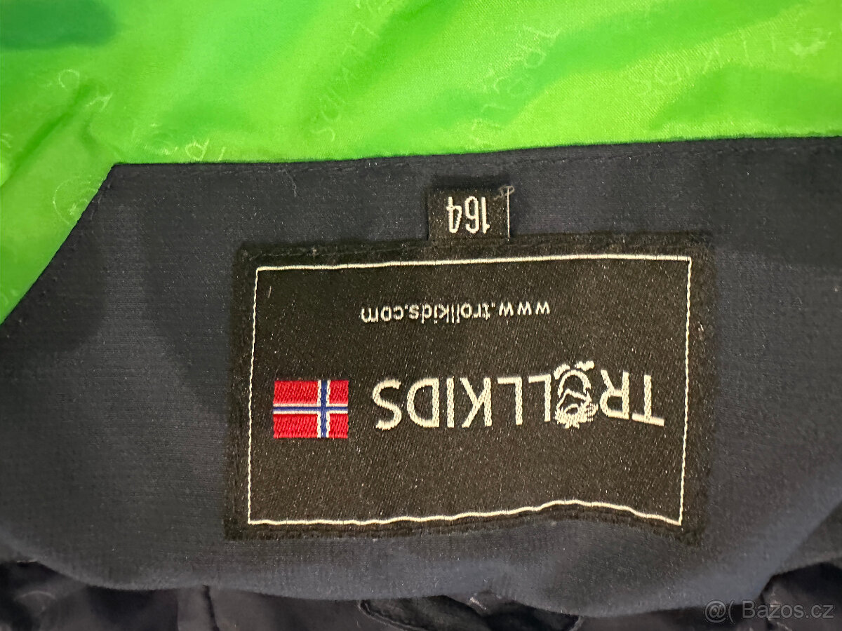 Dětská zimní péřová bunda TROLLKIDS vel. 164 - 5