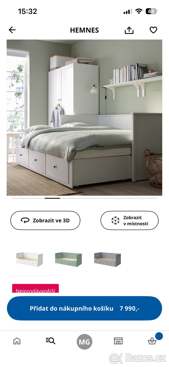 IKEA HEMNES včetně 2x matrace - 5