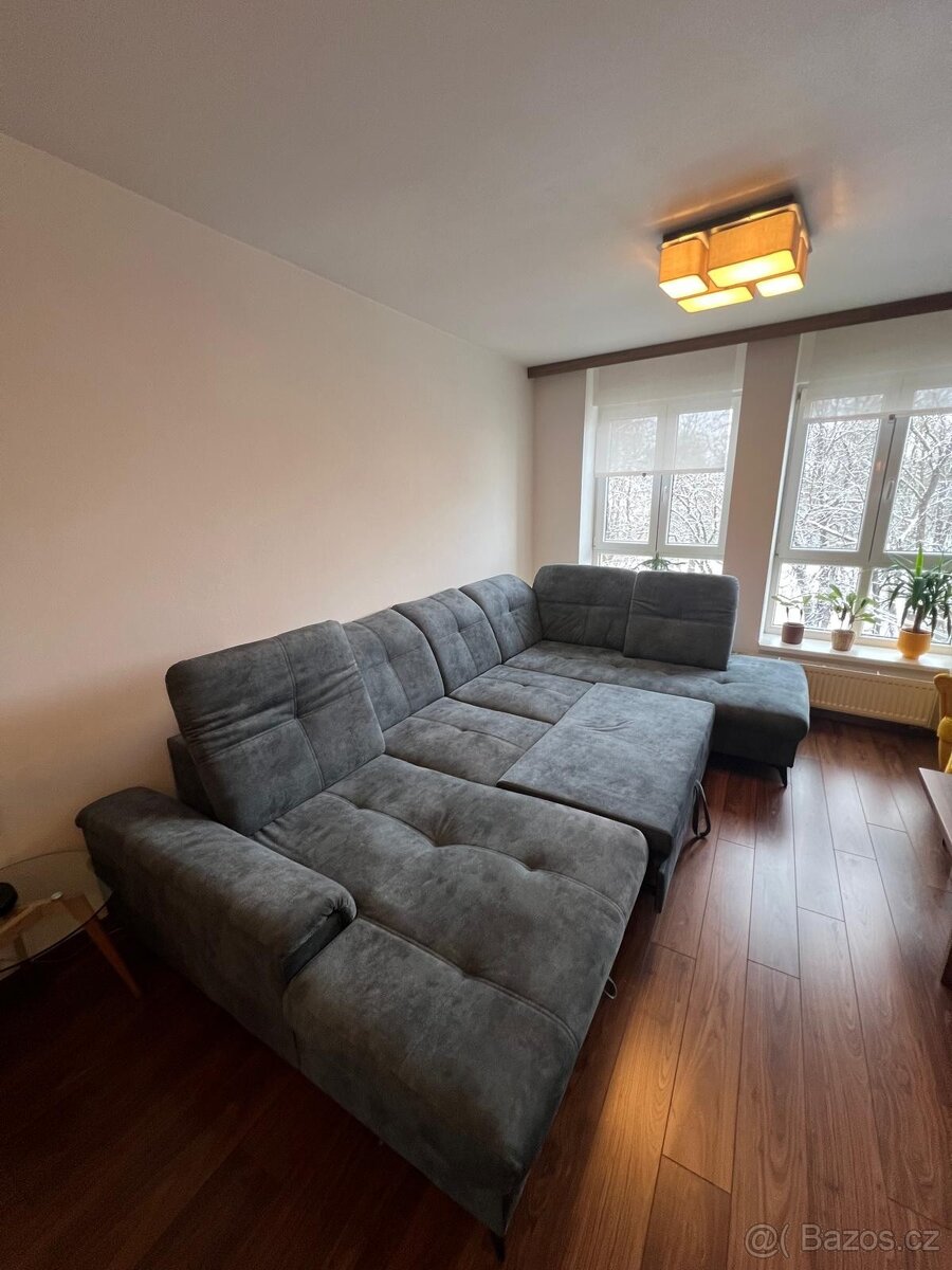 Sedací souprava do U SIERRA, pravá, modrošedá INFINITY - 5