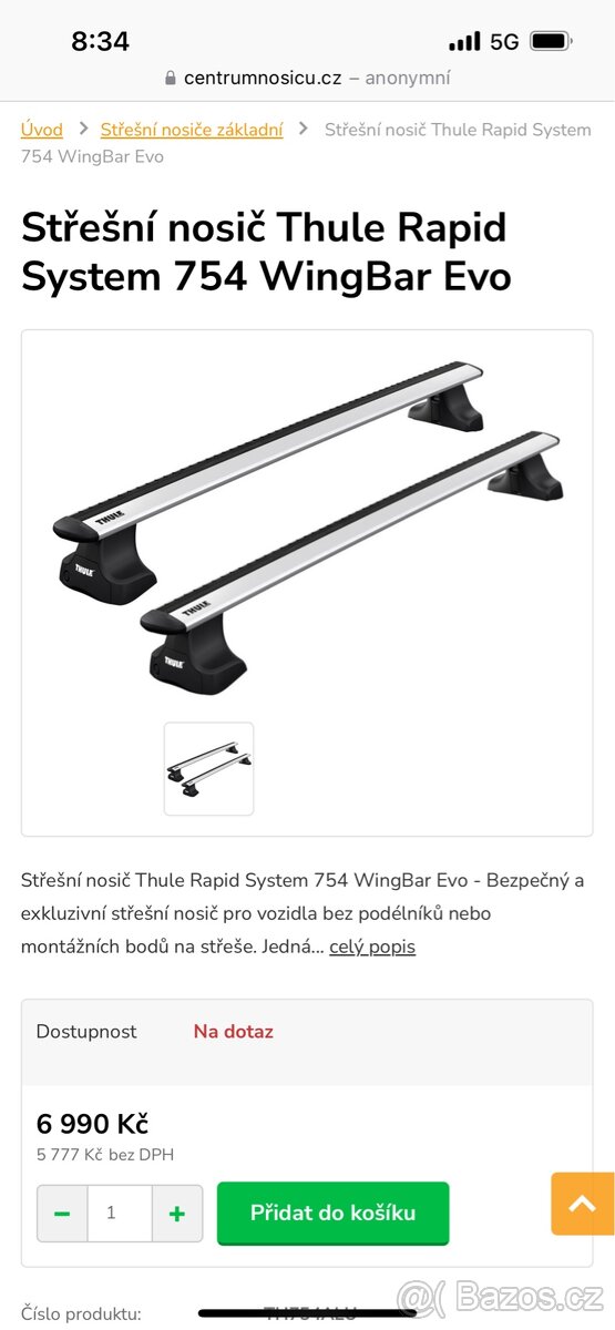 Thule střešní nosič. - 5