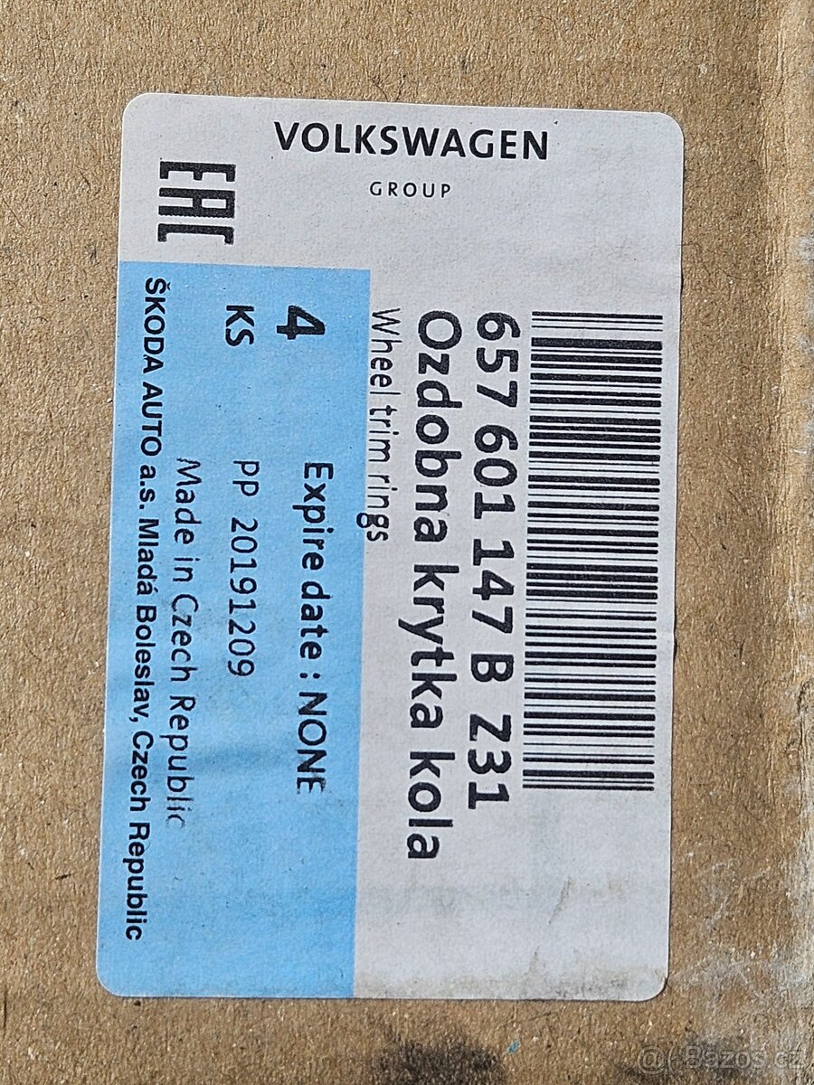 Pěkné nové orig poklice Škoda 16" - 5