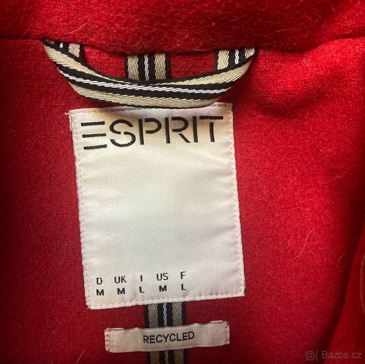 Červený podzimní kabát Esprit (vel. 40/42) - 5