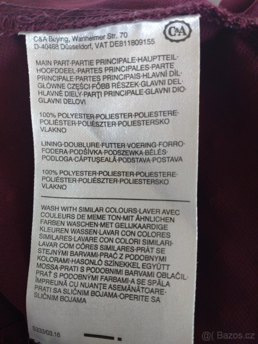 Krásná vínová halenka Clockhouse - 5