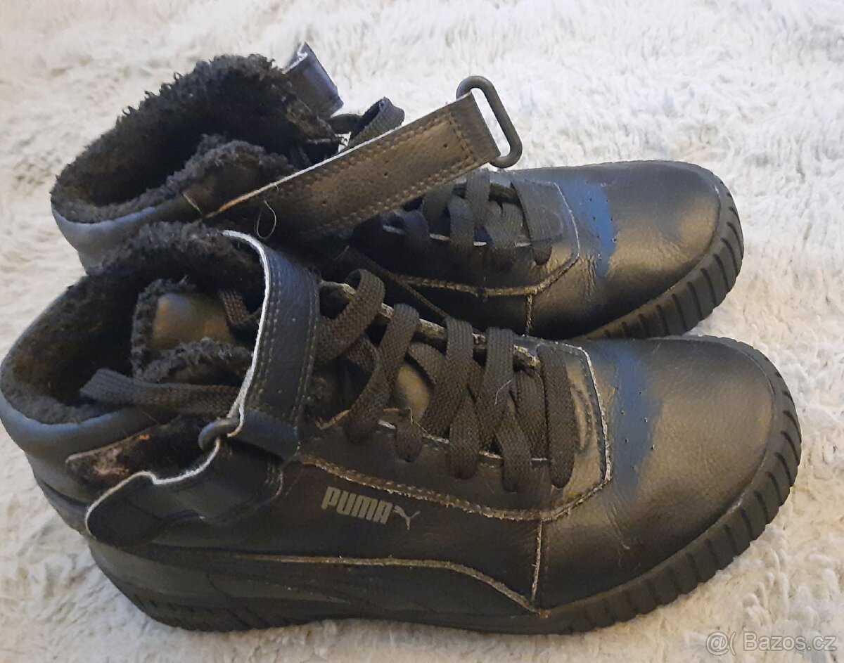 Zateplené kotníkové tenisky boty Puma vel. 37,5 - 5