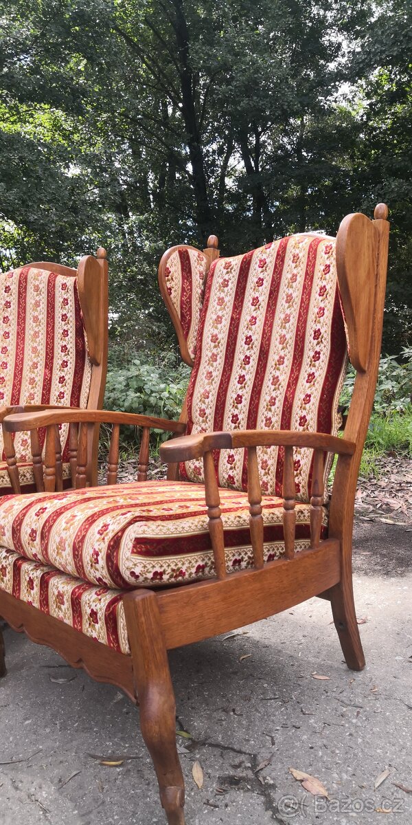 Starožitná sedací souprava 3+1+1 - 5