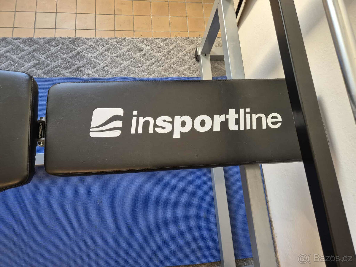 Posilovací bench lavice s dvouruční činkou a zavážíma - 5