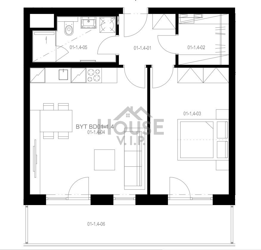Prodej bytu 2+kk, 55 m², lodžie, Kladno., ev.č. 01100 - 5