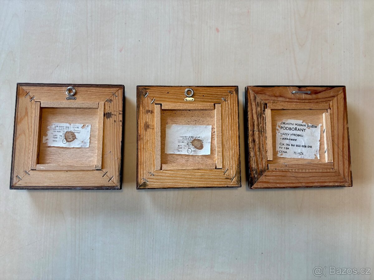 Sada 3 keramických reliéfů – Podbořany, 70. léta - 5