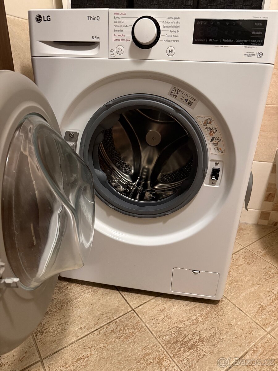 Pračka LG FA2S8V3GY3W - 8,5 kg SLIM - 5