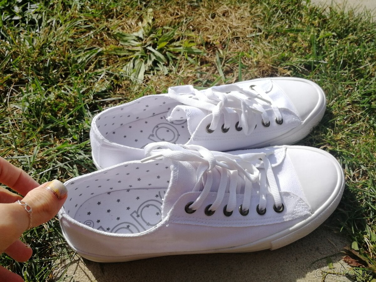 Nové - Bonprix tenisky bilé 40 - 5