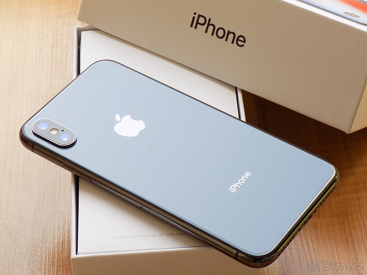 Apple iPhone X 256GB Space Gray,TOP , záruka, Bat 100% - 5
