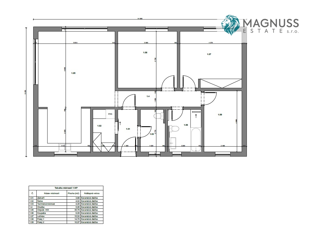 Prodej, rodinný dům bungalov 4+kk, 105 m2, Bludov - 5