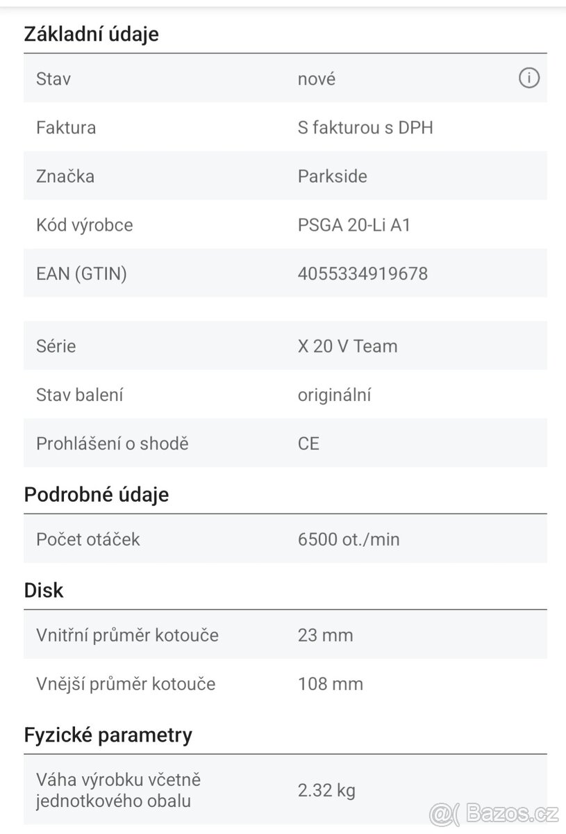 Aku bruska na broušení řetězů Parkside - 5