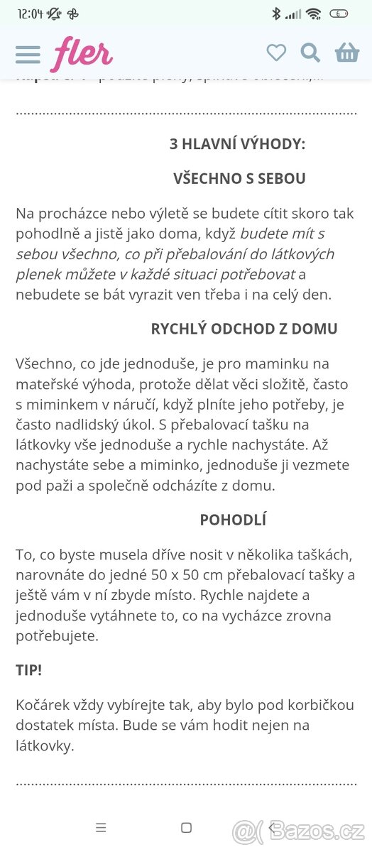 Set pro látkové pleny - 5