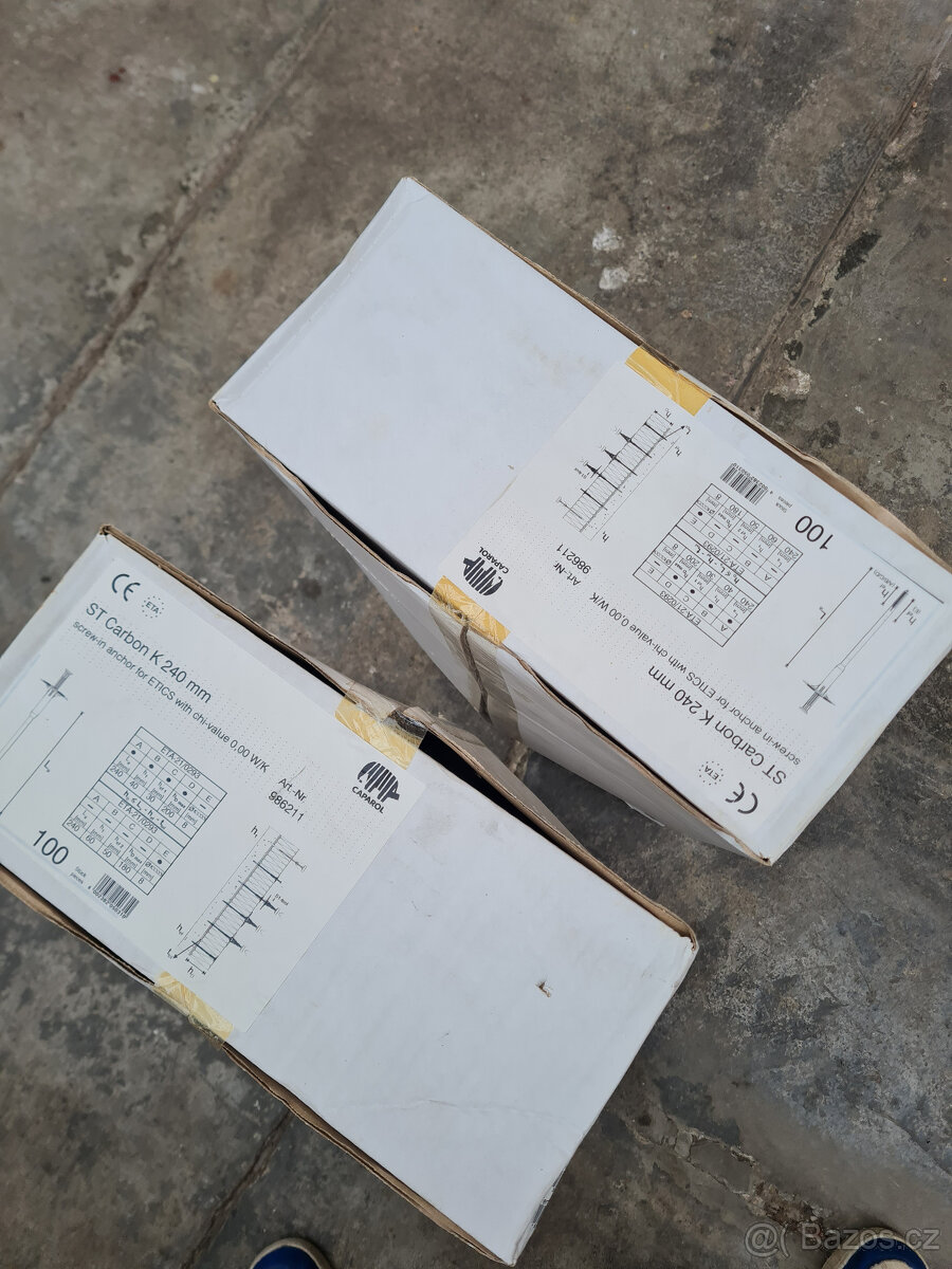 Fasádní hmoždinky / kotvy 240mm 200 kusů - 5