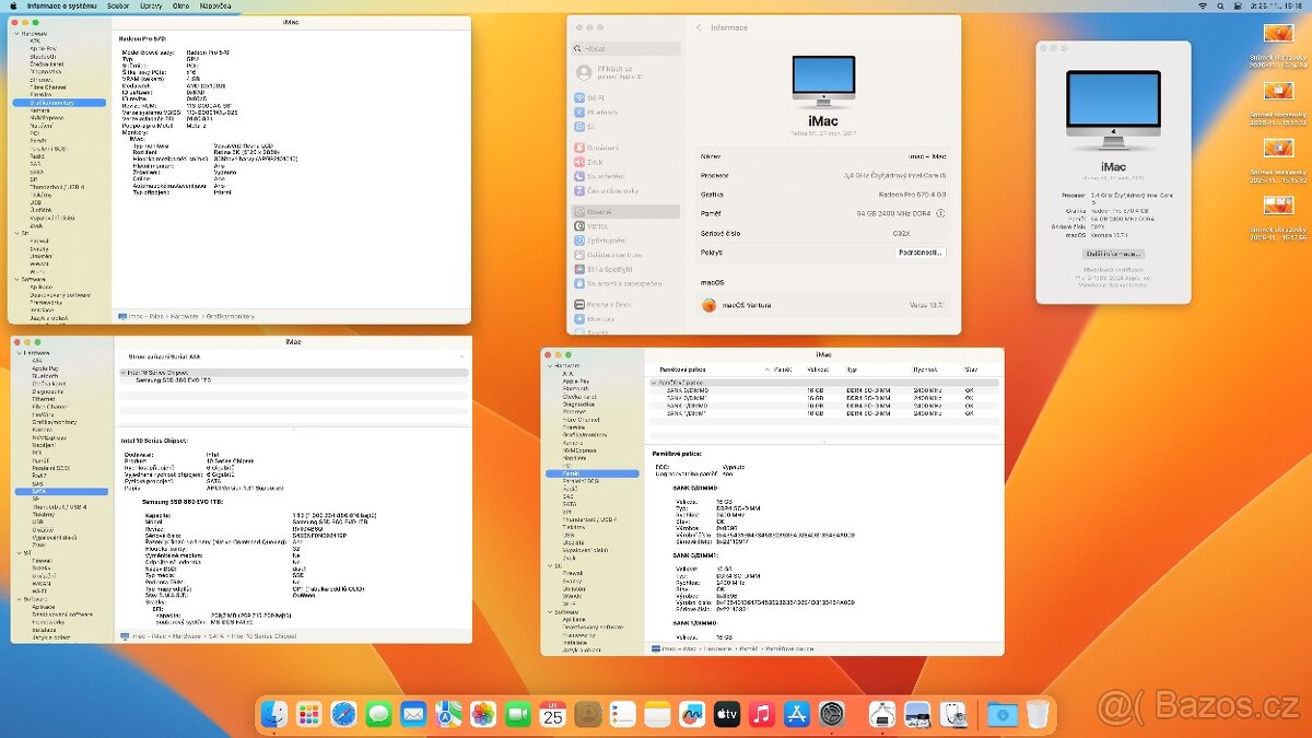 iMac 27" Retina 5K (2017) i5, 64 GB RAM, 1 TB SSD - 5