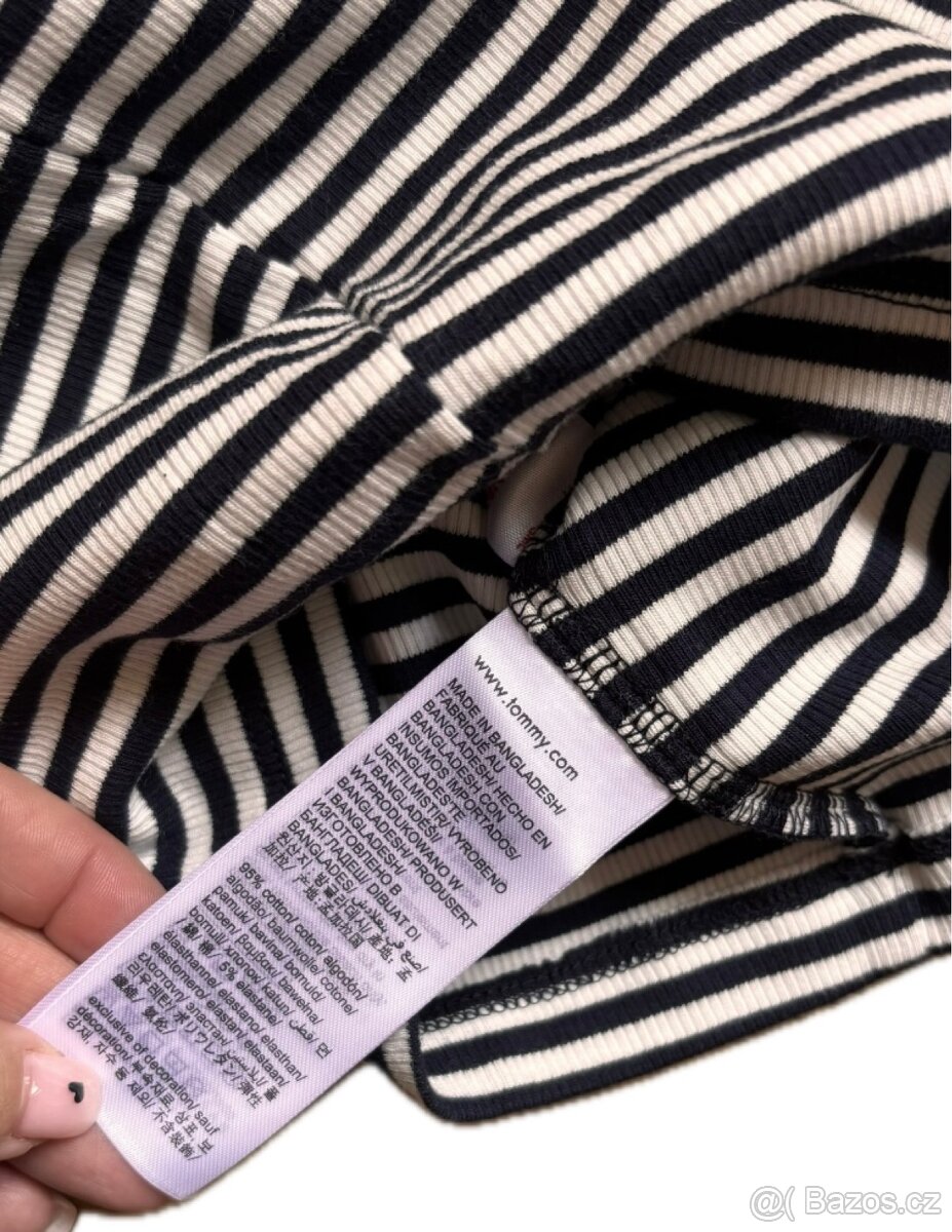 Krásné holčičí žebrované tričko Tommy Hilfiger vel.86/92 - 5