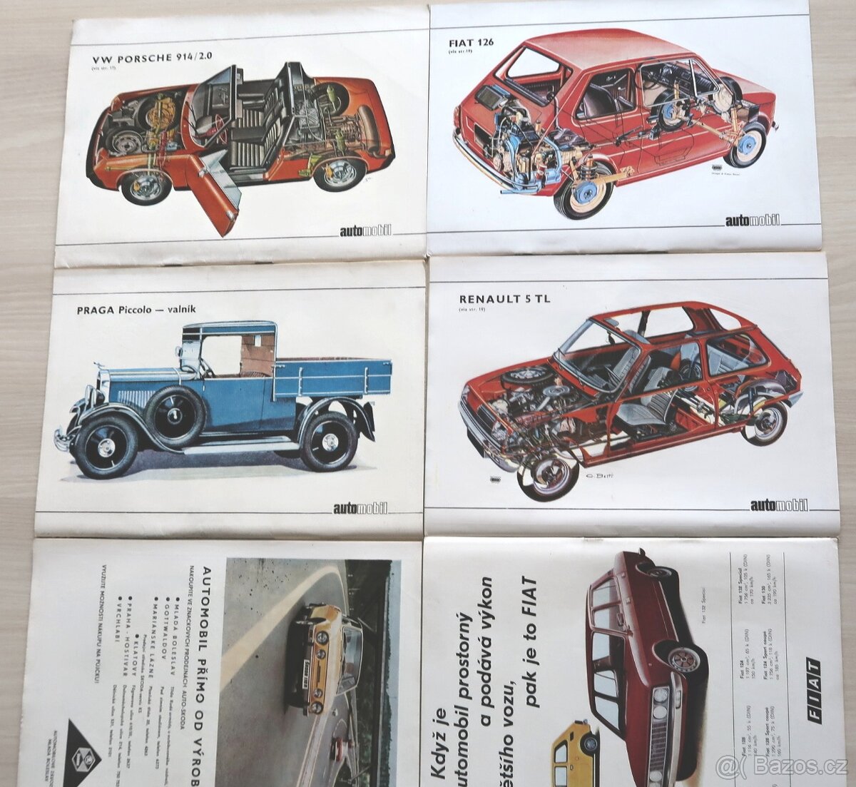 ČASOPIS AUTOMOBIL KOMPL. ROČNÍK 1973 ORIG. DESKY - 5