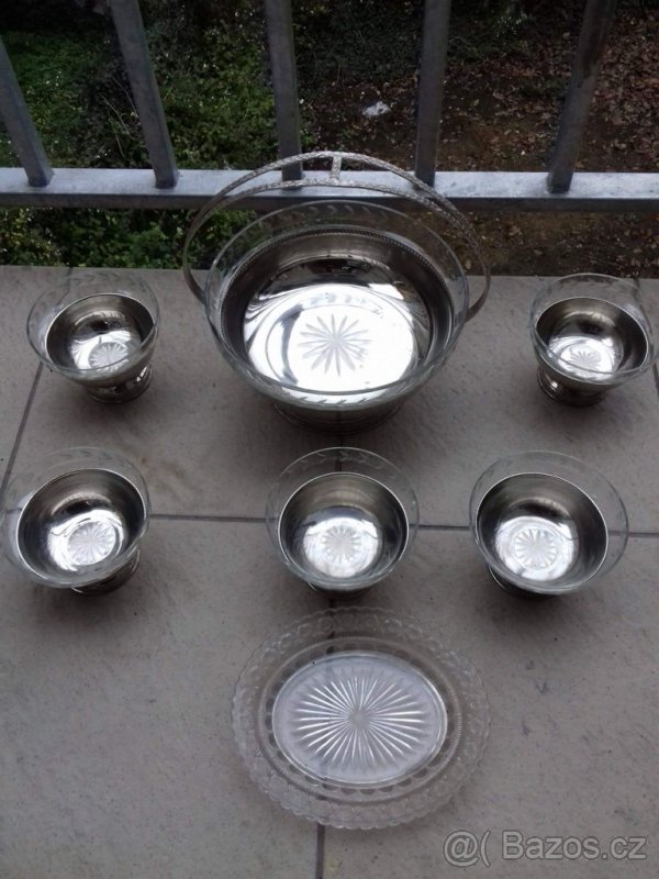 Starožitné mísy a mističky - komplet 7 ks - 5