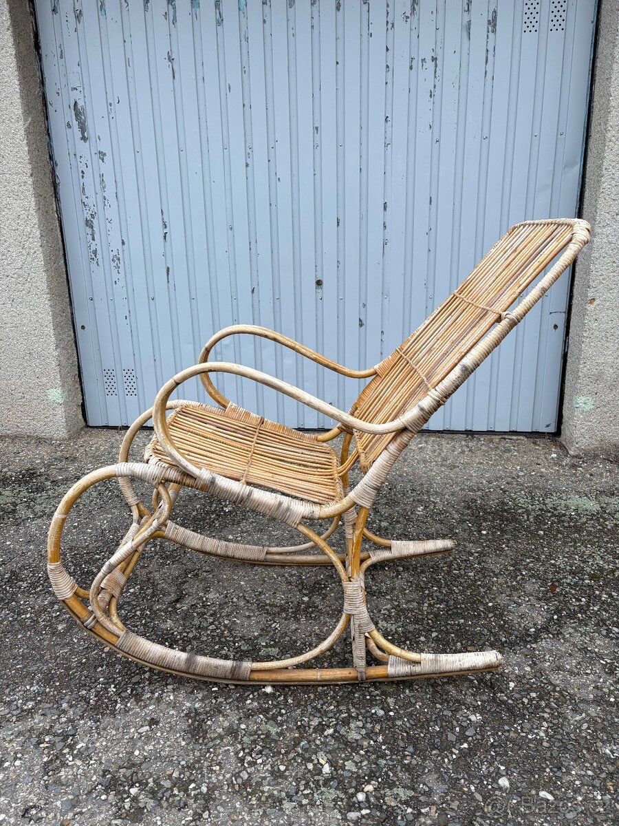 Ratanové houpací křeslo - 5