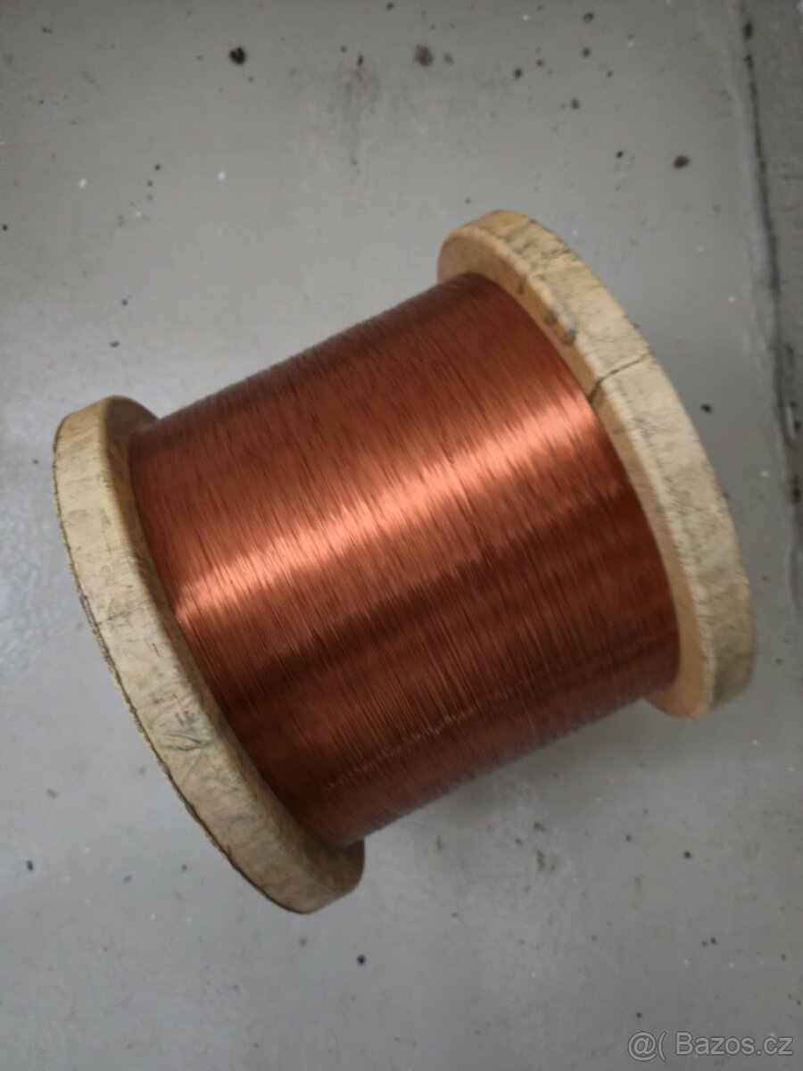 Měděné dráty, cívky cca 43 kg - 5
