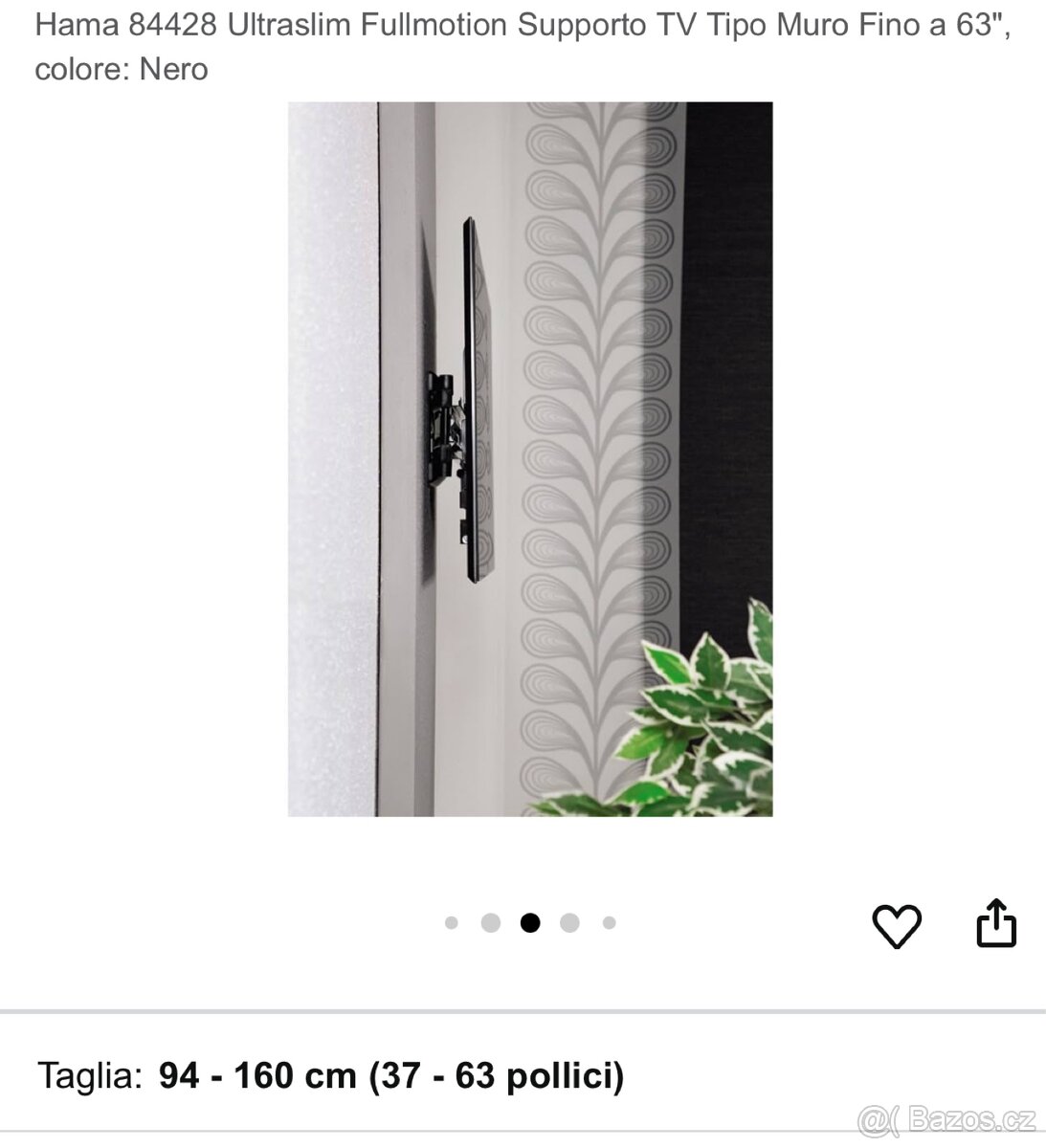 Držák televize 37 - 63 palců, výklopný. - 5