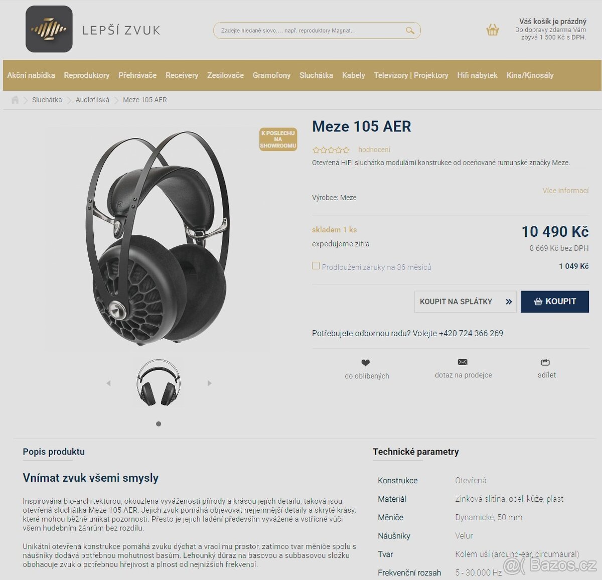 Nová HiFi sluchátka Meze 105 AER se zárukou 24 měsíců - 5