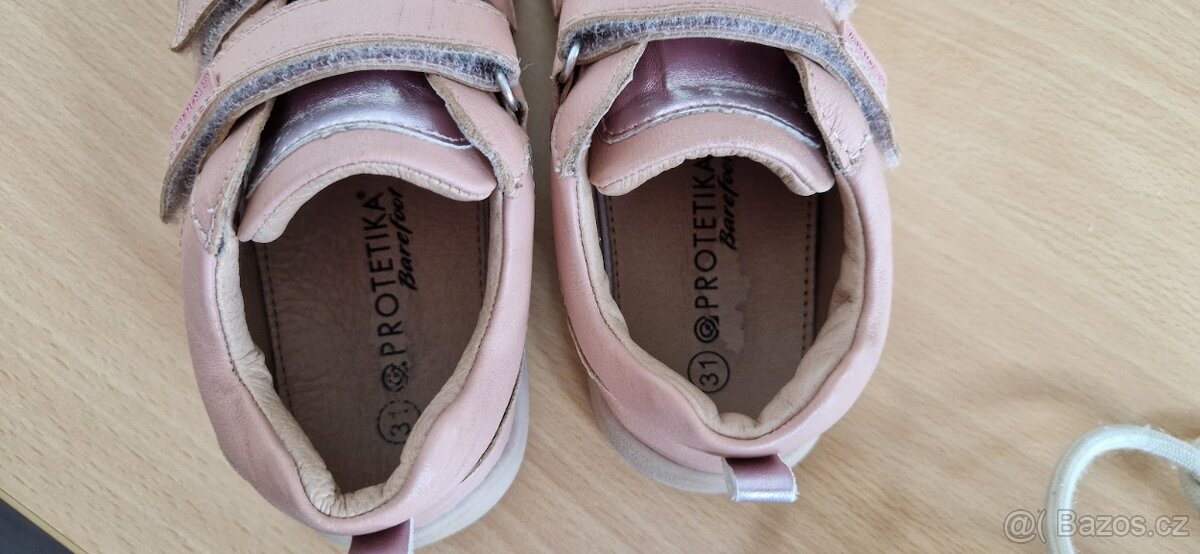 Kožená dívčí barefoot obuv Protetika, vel. 31 - 5