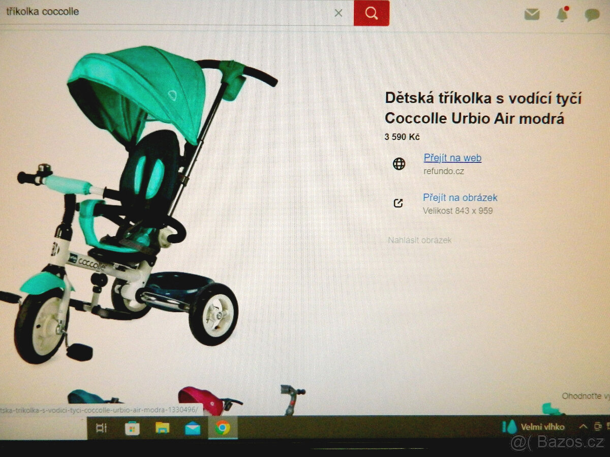 Tříkolka Coccolle s vodící tyčí - 5