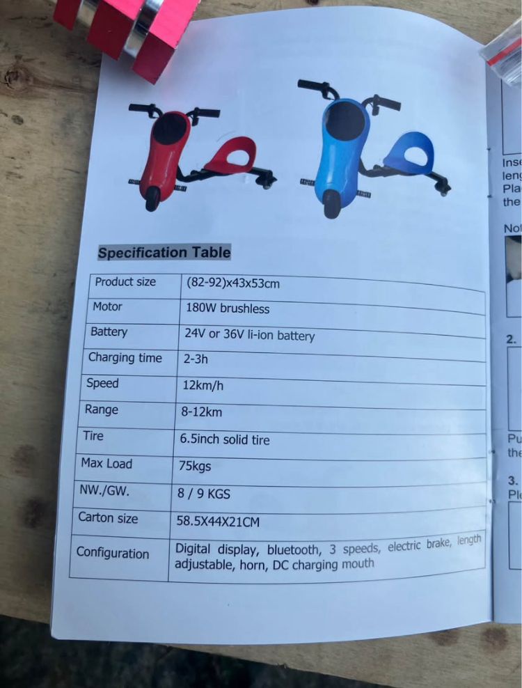 Driftovací tříkolka elektrická - 5