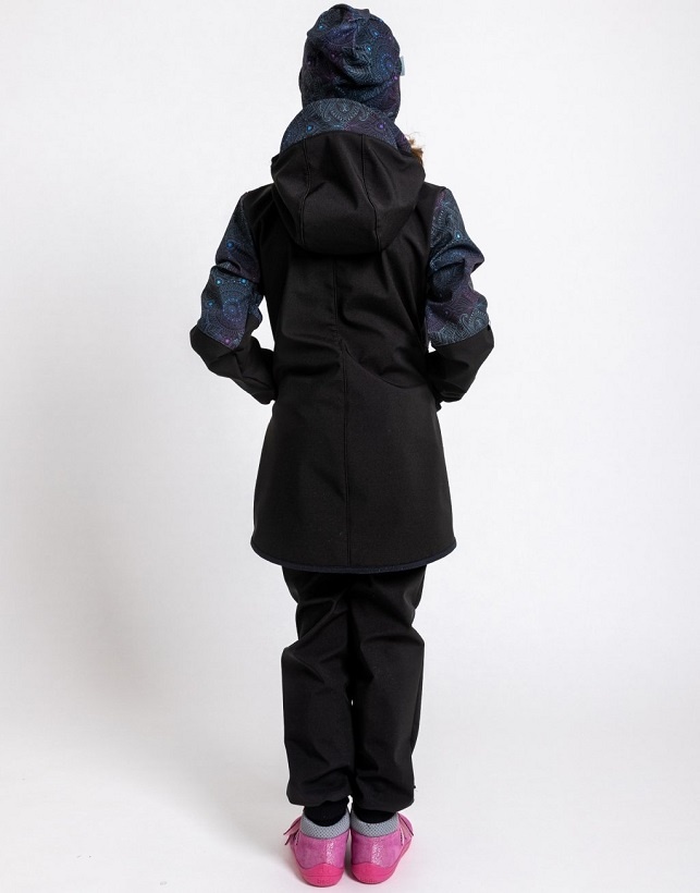 ☘️ SOFTSHELLOVÝ KABÁT Unuo MANDALA s fleecem vel. 128/134 - 5