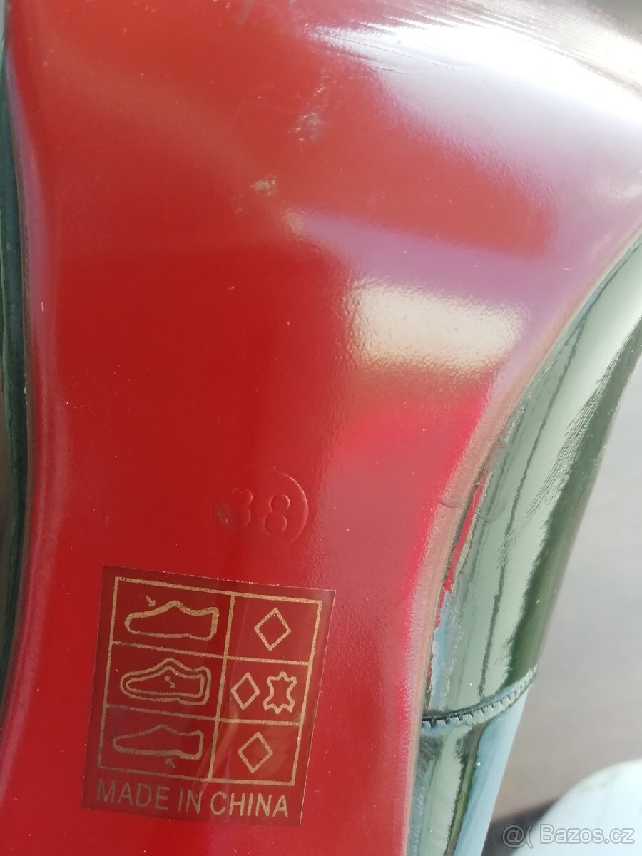 Značkové lodičky, lakovaná kůže, MiZia paris, 38 - 5