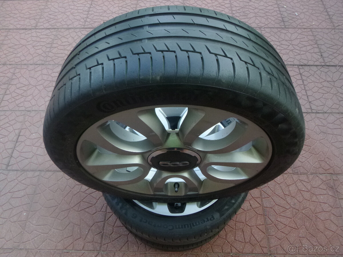 Letní alu sada kola originál Fiat 500 L 5x98 7Jx17 ET41 - 5